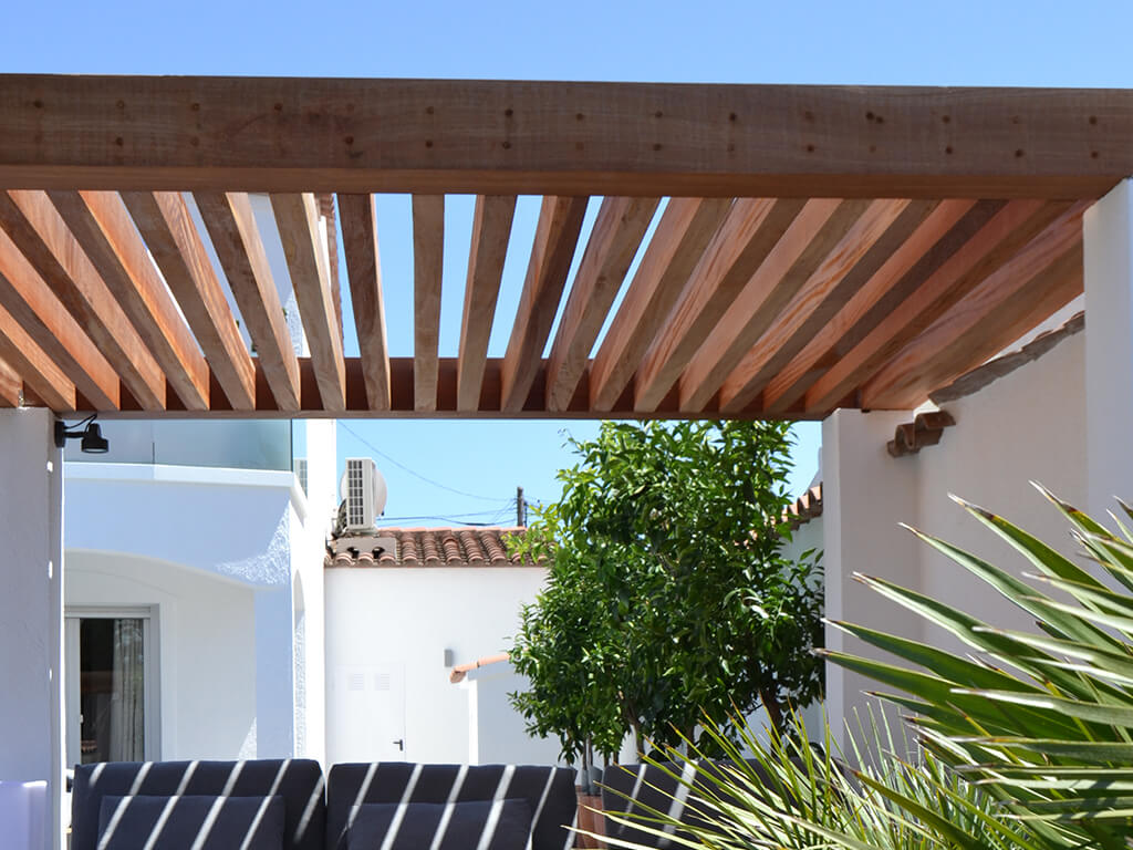 Pérgolas de madera - Casa Elena