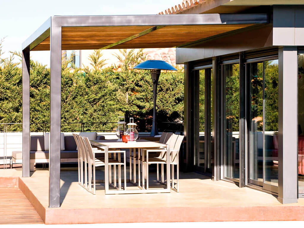 Pérgolas de madera - Casa Gabi