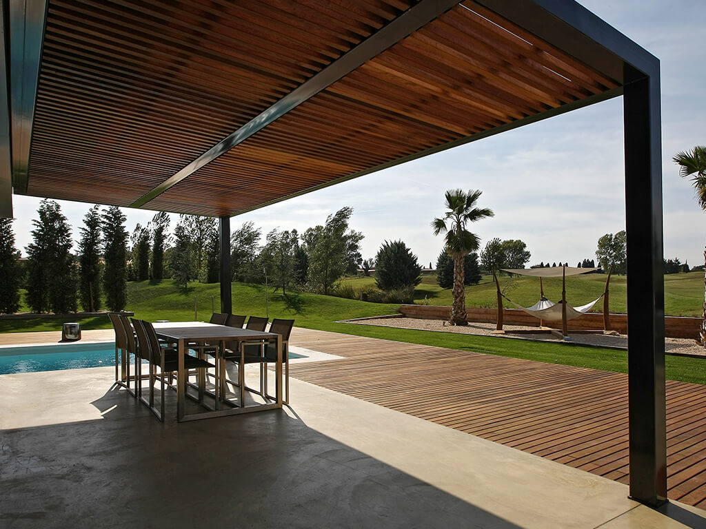 Pérgolas de madera - Casa Gabi