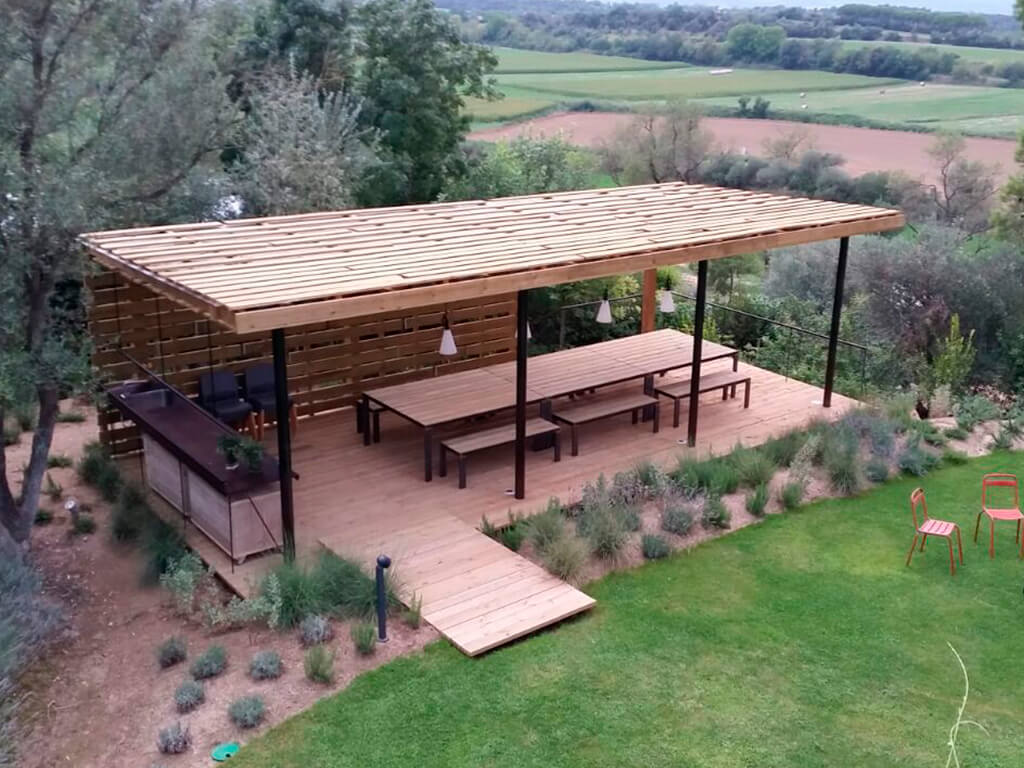 Pérgolas de madera - Casa Jordi
