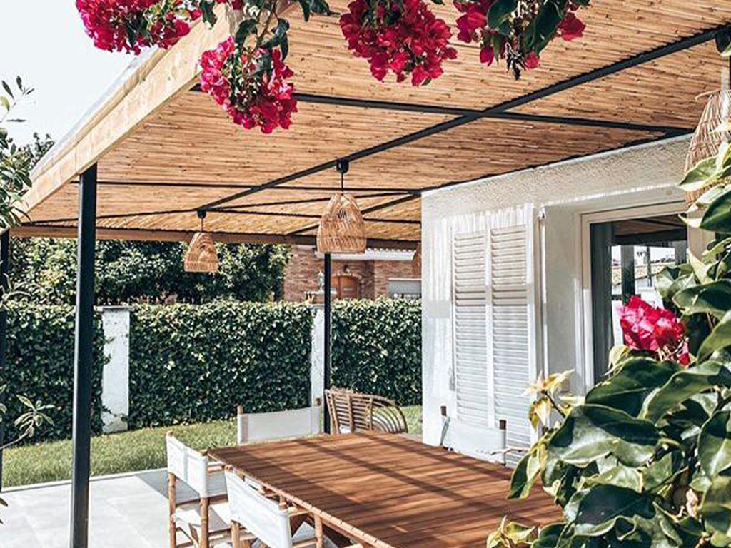 Pérgolas de madera - Casa Marina
