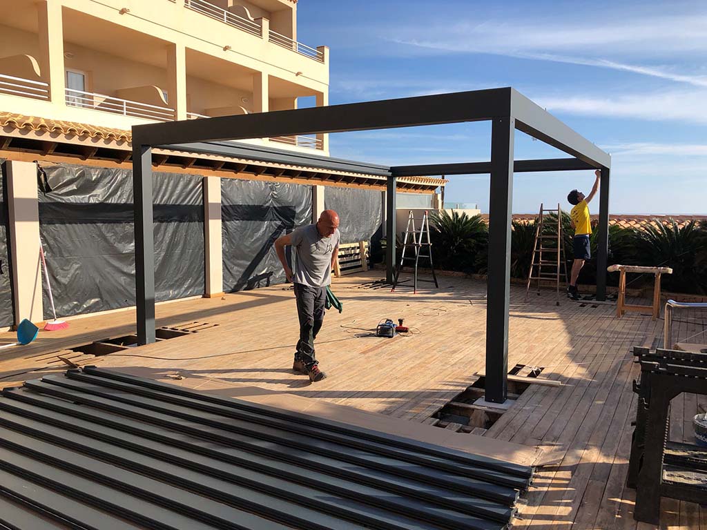 Pérgolas bioclimáticas - Hotel Tahití