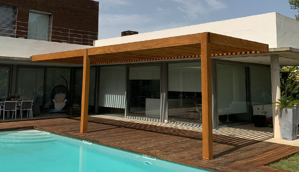 Pérgolas de madera - Casa Núria