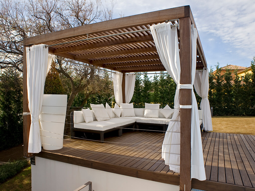 Pérgolas de madera - Casa Palomeras