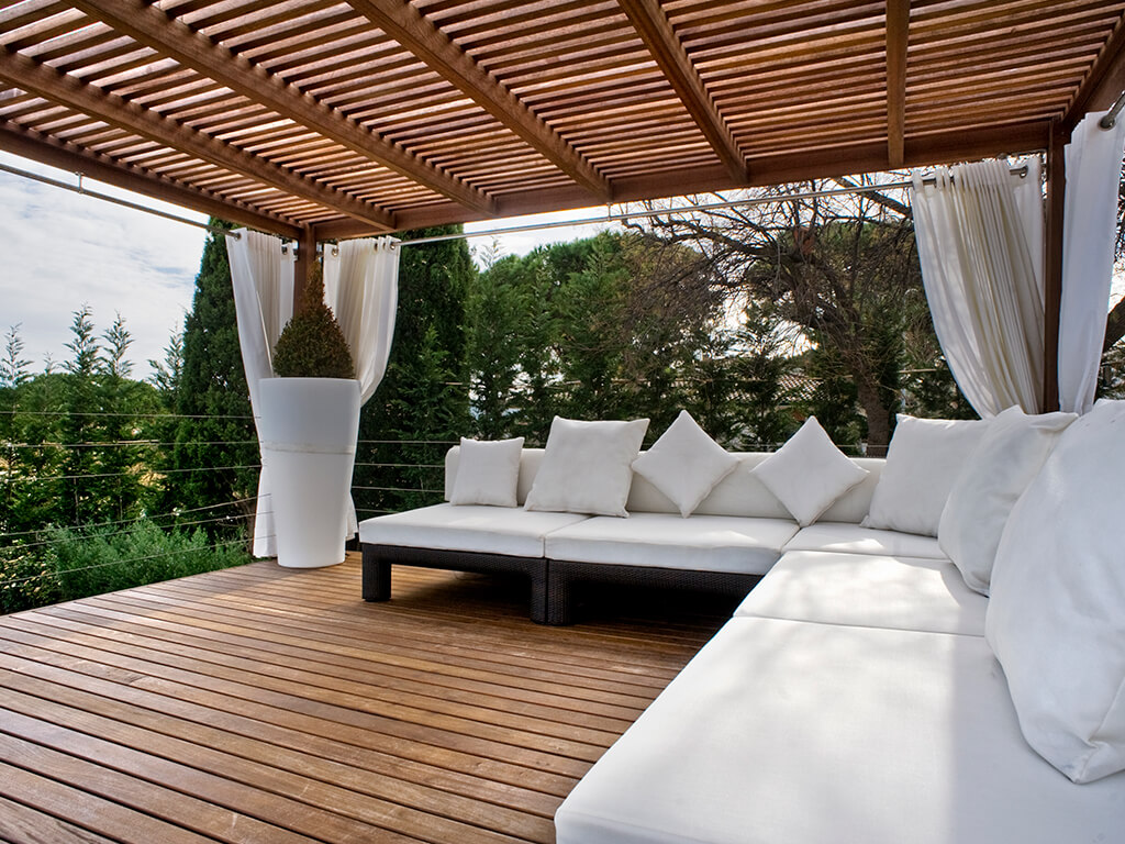 Pérgolas de madera - Casa Palomeras