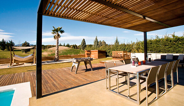 Pérgolas de madera - Casa Gabi
