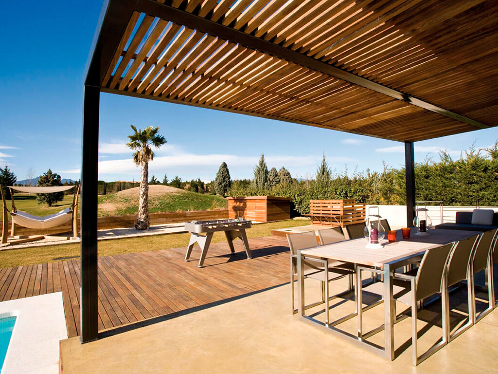 Pérgolas de madera - Casa Gabi