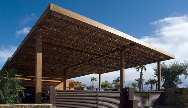 Pérgolas de madera - Casa Beni