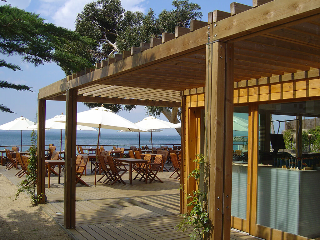 Pérgolas de madera - Restaurante El Mirador