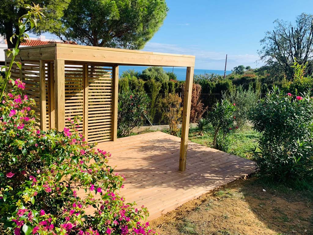 Pérgolas de madera - Casa Stephan